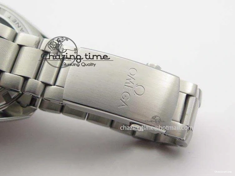 0220 Planet Ocean GMT 43.5mm V6F Goodplanet Orange Marker Blue Dial On SS Bracelet A ModernLook 8215